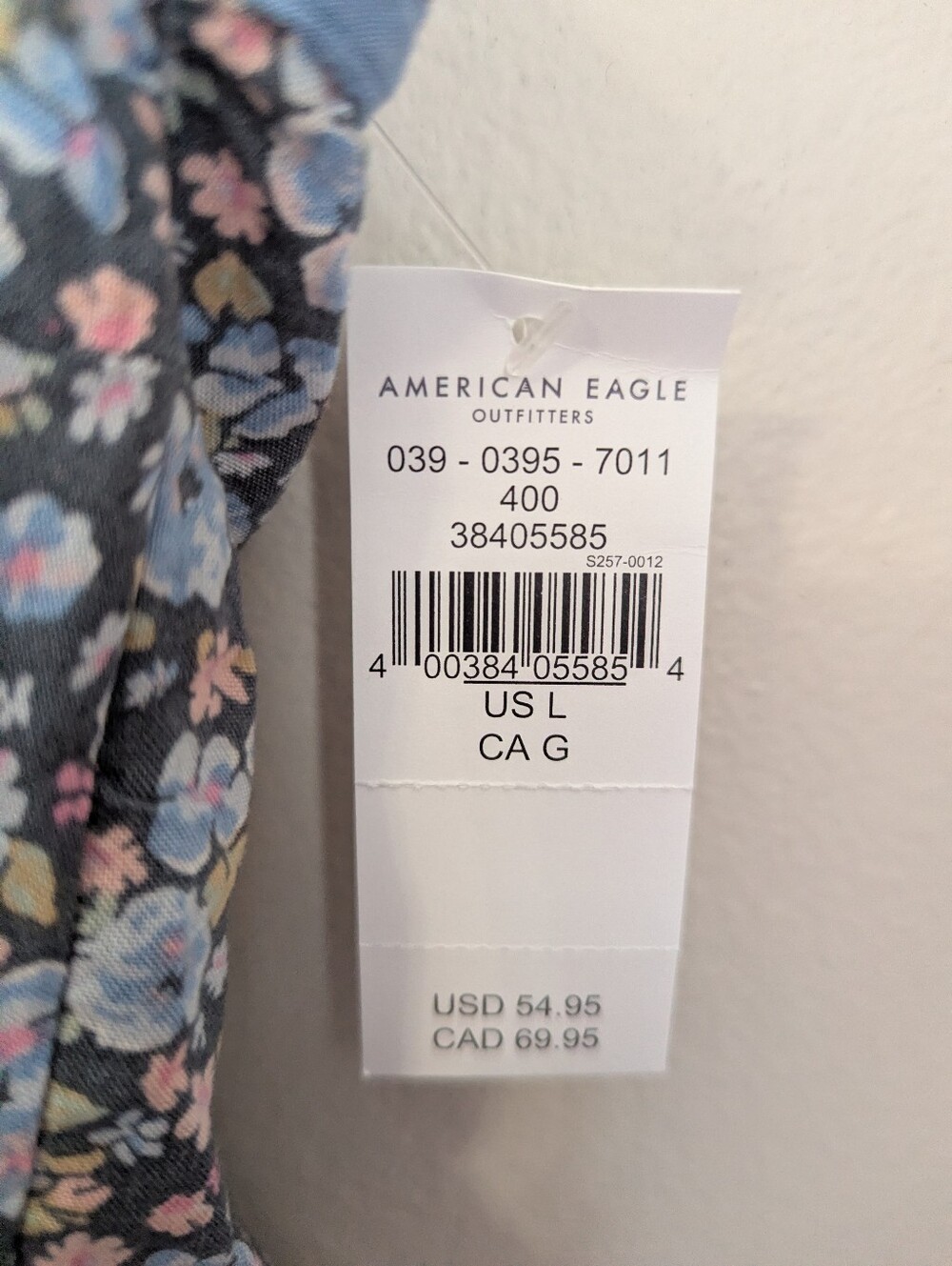 American Eagle Women's Size L Floral Summer Dress NWT - Picture 3 of 6